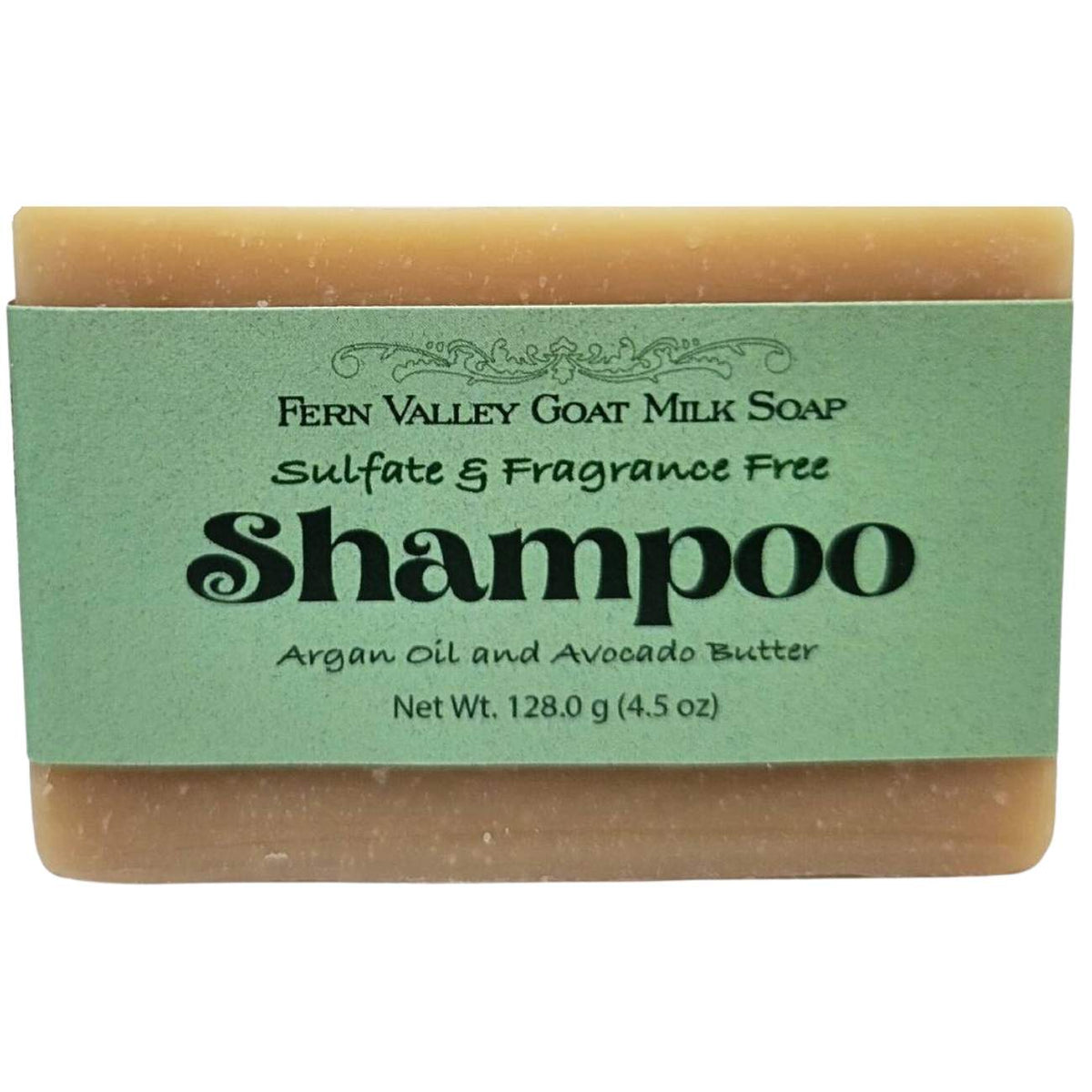 Goat Milk Shampoo Bar | Argan Oil & Avocado Butter | Fragrance-Free