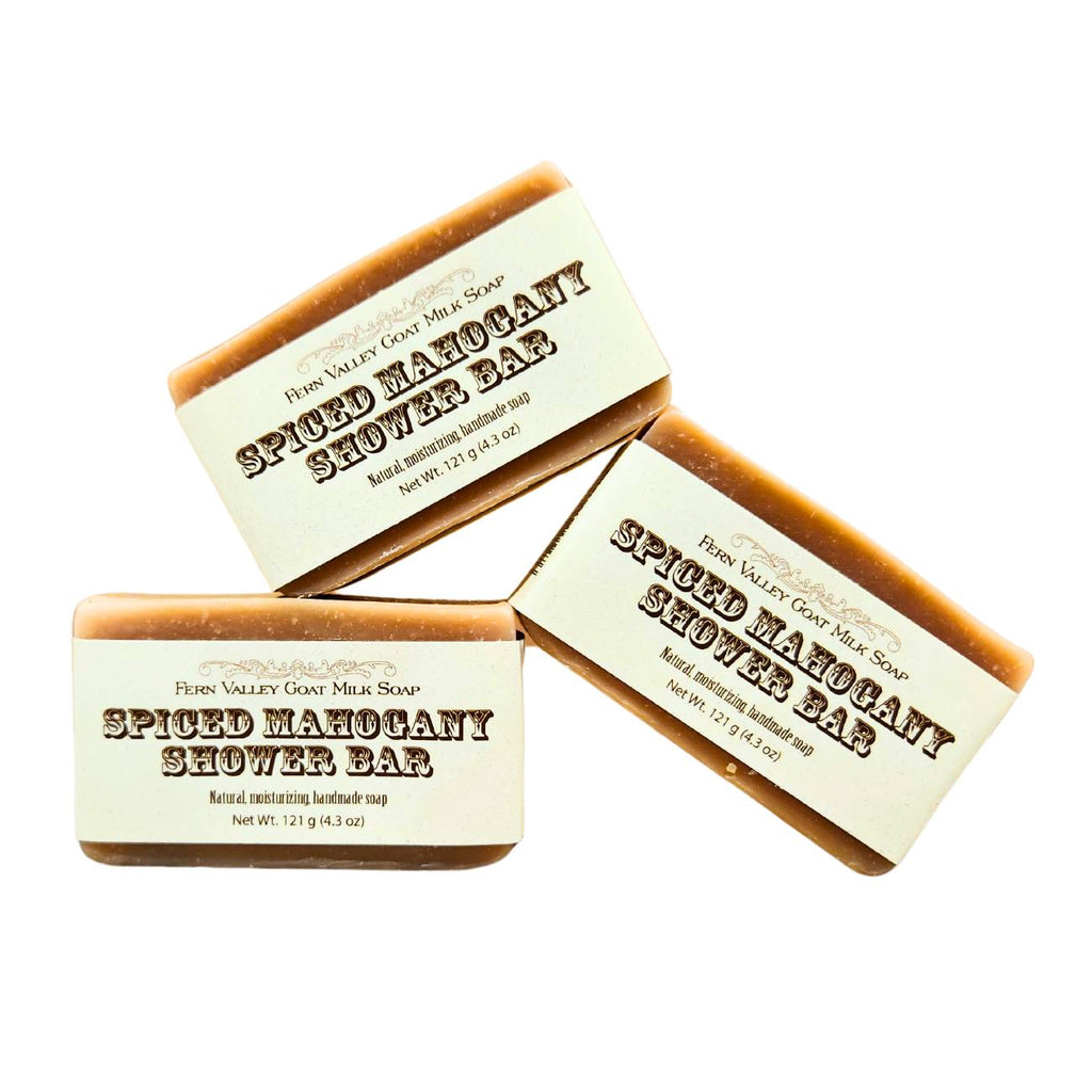 Spiced Mahogany | Goat Milk Shower Bar | Rich Woody & Warm Scent