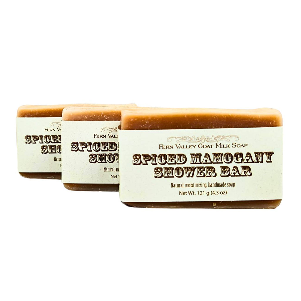 Spiced Mahogany | Goat Milk Shower Bar | Rich Woody & Warm Scent