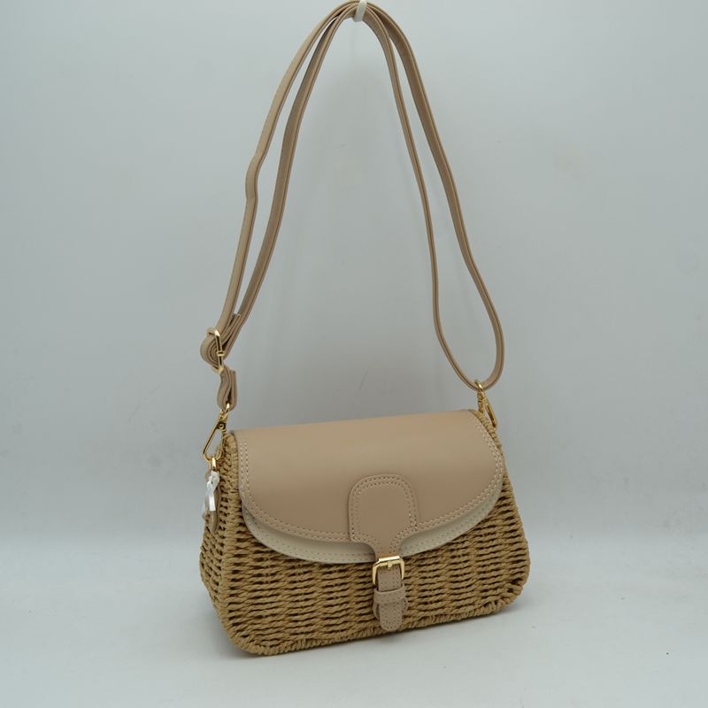Studded Crescent Shoulder Bag