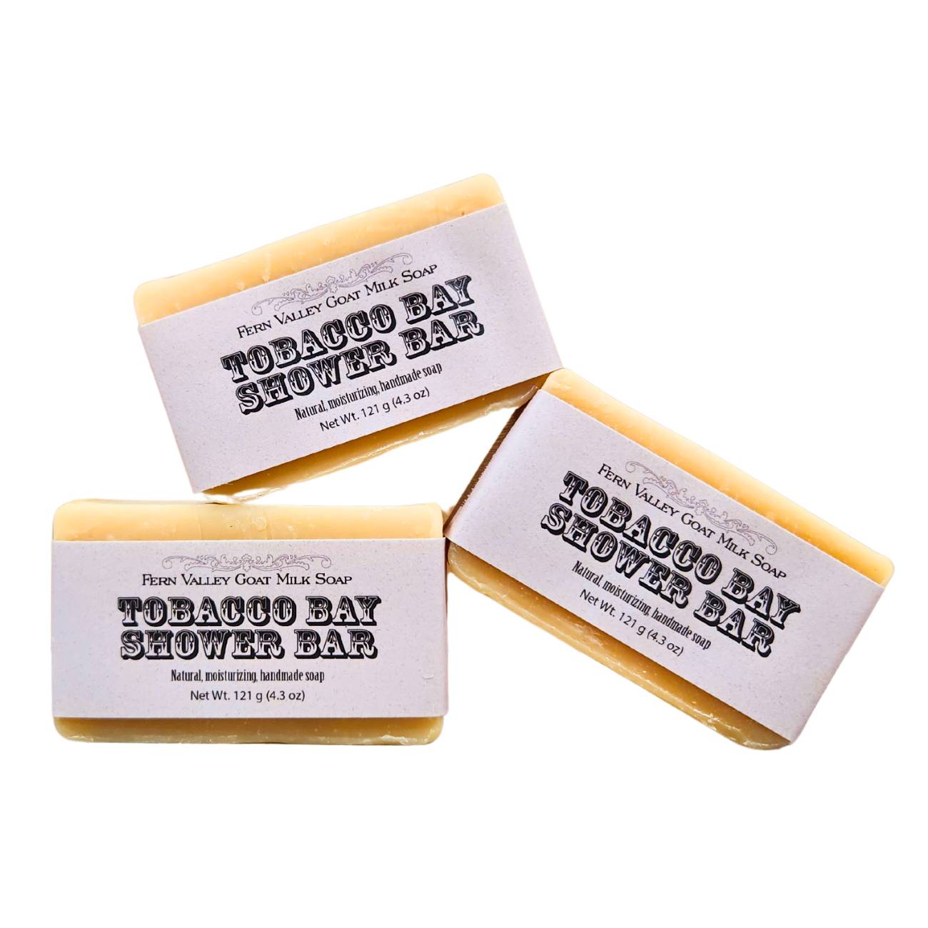Tobacco Bay | Goat Milk Shower Bar | Fresh & Woody Cologne Scent
