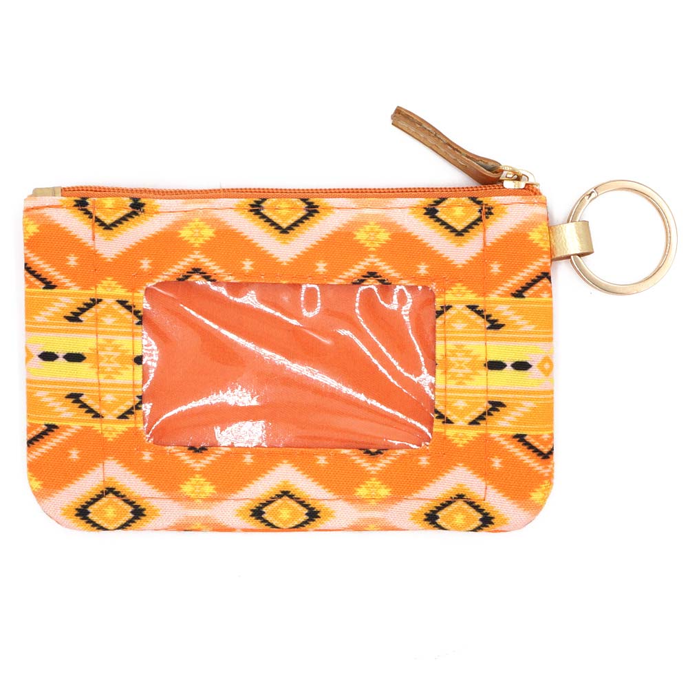 Boho Aztec ID Wallet with Detachable Lanyard
