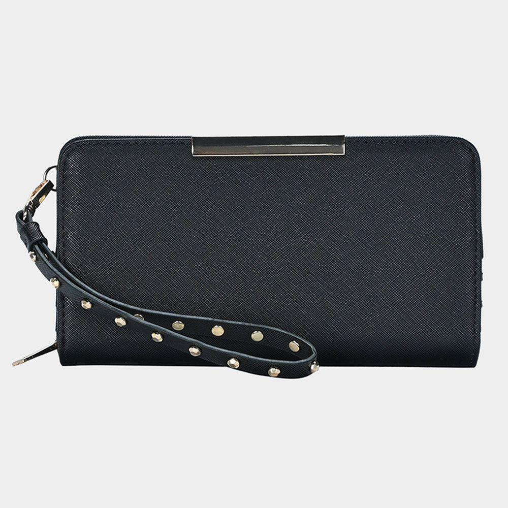 Studded Wristlet Wallet