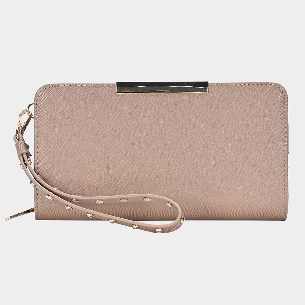 Studded Wristlet Wallet