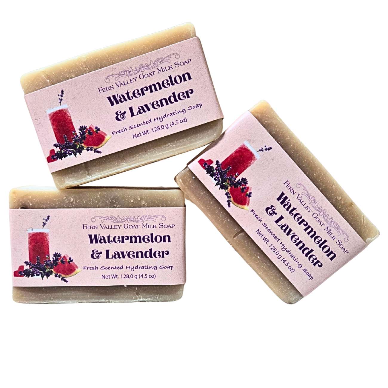 Watermelon & Lavender | Goat Milk Soap Bar | Fresh, Fruity & Calming