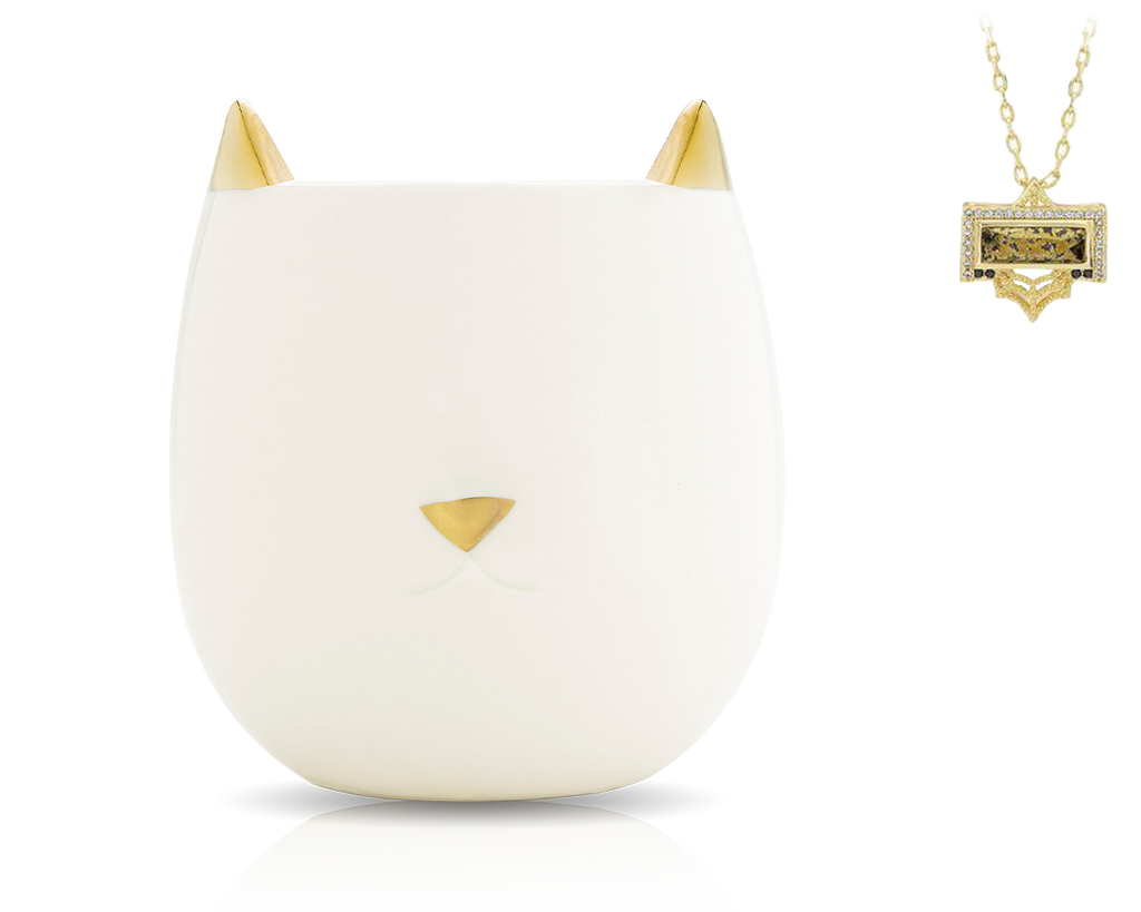 Purrfect Jewel Candle with Hidden Necklace