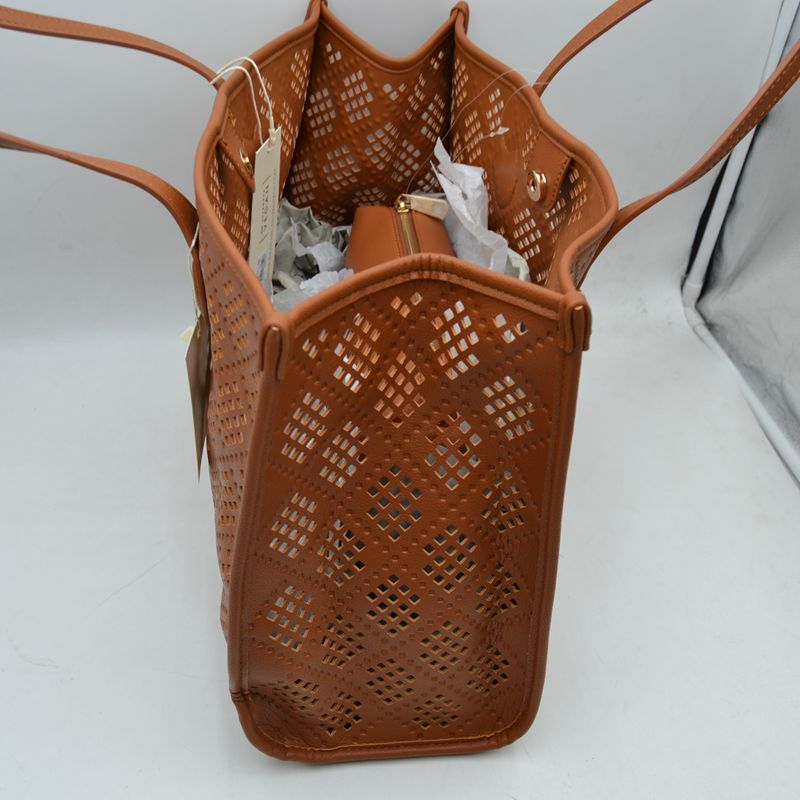 Perforated Lattice Tote Bag