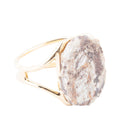 Ocean Jasper & Gold Cuff Bracelet | Genuine Stone Statement Piece