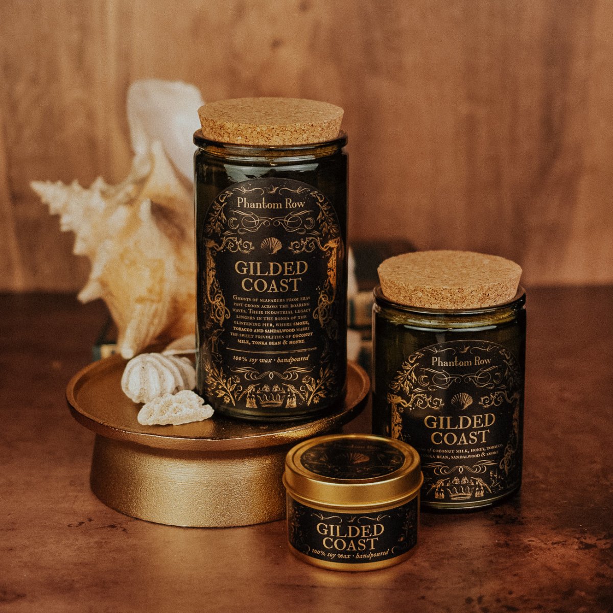 Gilded Coast | Smoke, Sandalwood & Honey Soy Candle