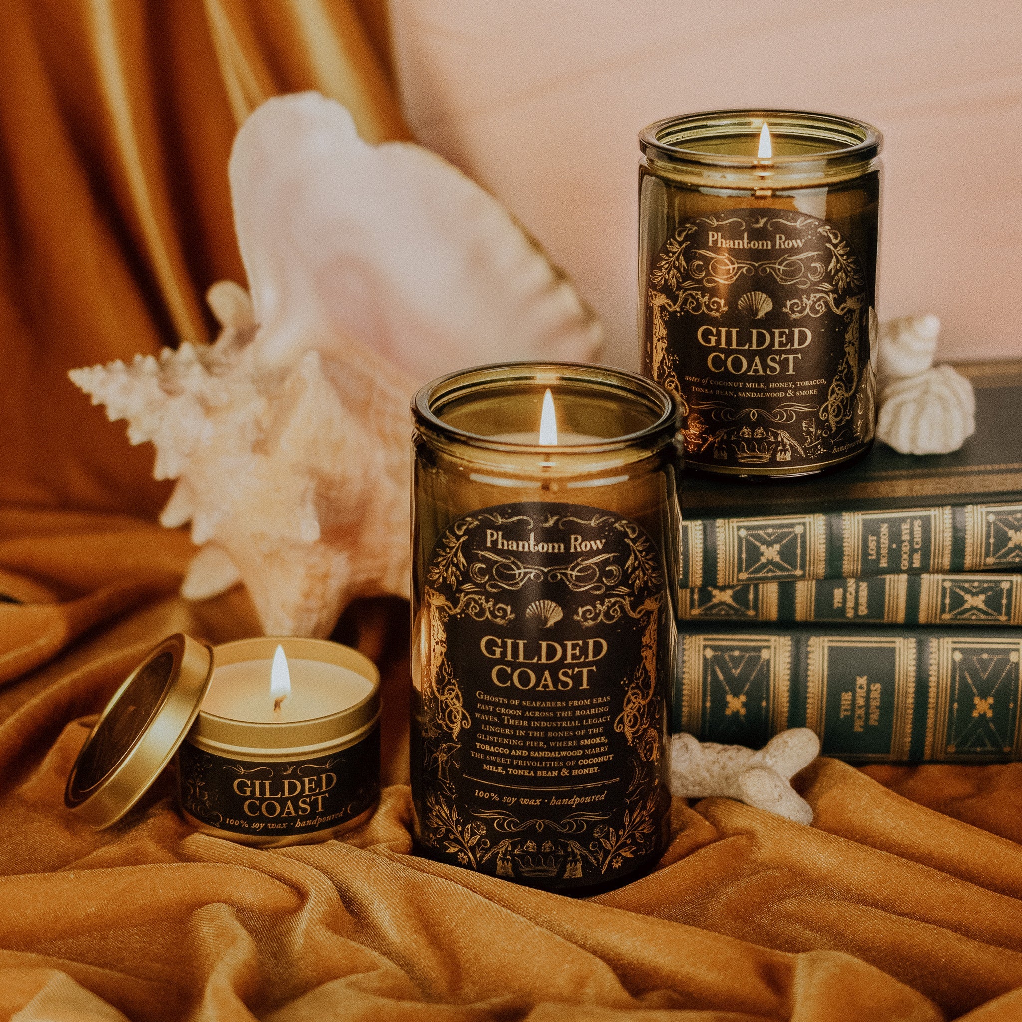 Gilded Coast | Smoke, Sandalwood & Honey Soy Candle