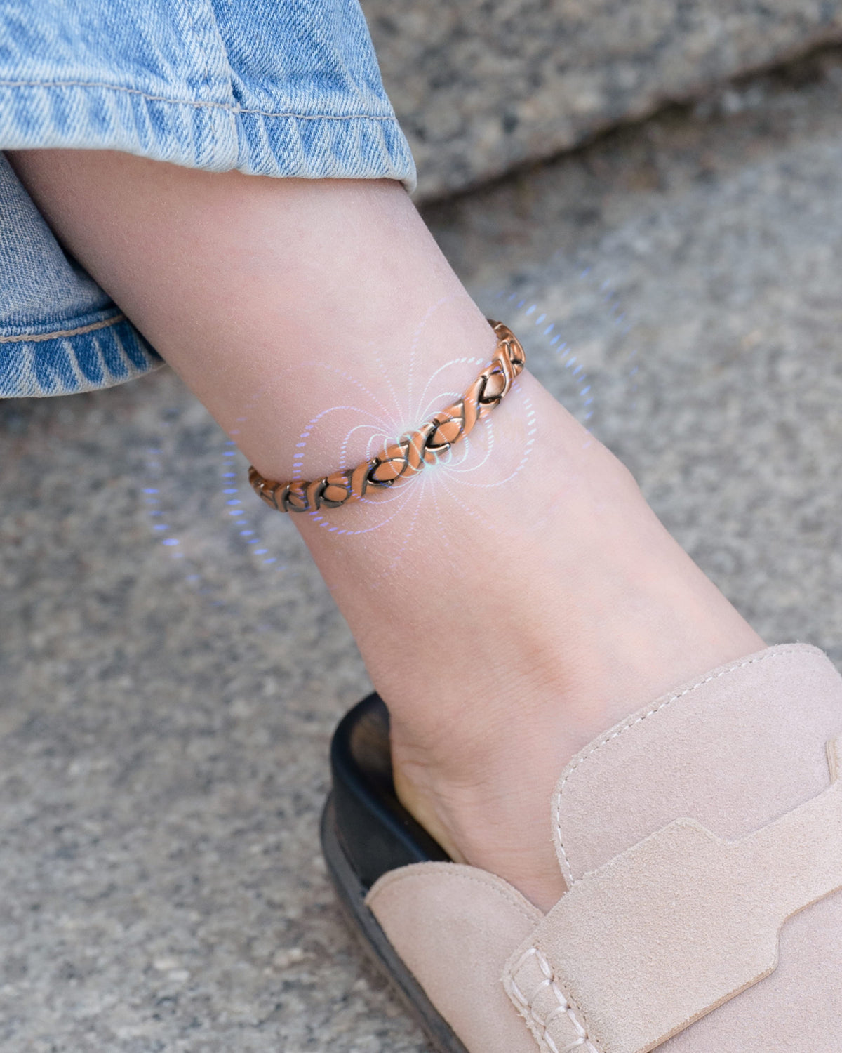 Copper Magnetic Therapy Anklet