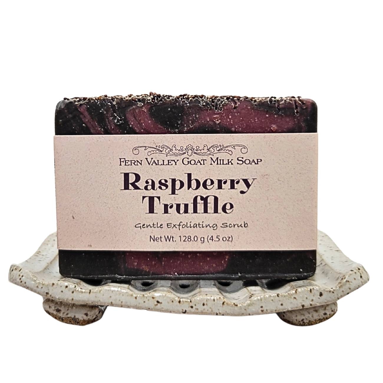 Raspberry Truffle | Exfoliating Goat Milk Soap Bar | Decadent & Sweet