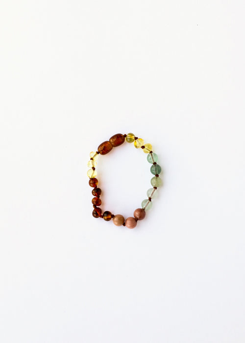 Baltic Sea Amber Rainbow Stone Bracelet & Anklet